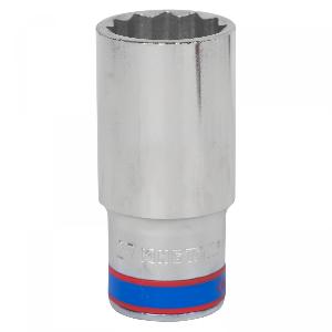 Головка торцевая глубокая двенадцатигранная 1/2", 27 мм KING TONY 423027M