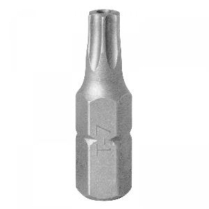 Вставка KING TONY (бита) торцевая 1/4", TORX, T7, L = 25 с отверстием