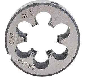 Плашка Beltools G1/2" 14Н диаметр нарезаемой резьбы=20,955 D=45 мм