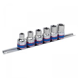 Набор торцевых головок 1/2", TORX Е-стандарт, E10-E20, 6 предметов KING TONY 4106PR