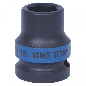 Головка KING TONY торцевая ударная шестигранная 1/2", 15 мм