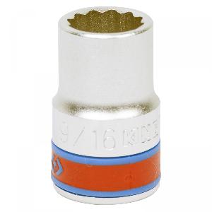 Головка KING TONY торцевая дюймовая двенадцатигранная 1/2", 9/16"