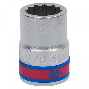 Головка KING TONY торцевая стандартная двенадцатигранная 3/4", 7/8", дюймовая