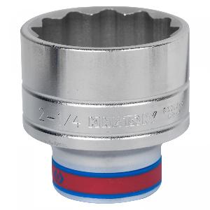Головка KING TONY торцевая стандартная двенадцатигранная 3/4", 2-1/4, дюймовая
