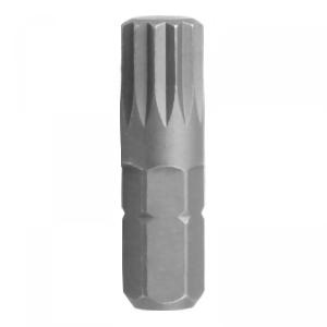 Вставка KING TONY (бита) торцевая 1/4", SPLINE, М10, L = 25 мм
