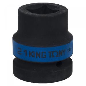Головка торцевая ударная четырехгранная 1", 21 мм, футорочная KING TONY 851421M