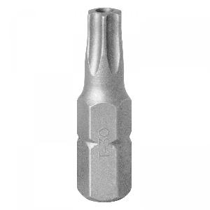 Вставка KING TONY (бита) торцевая 1/4", TORX, T30, L = 25 с отверстием