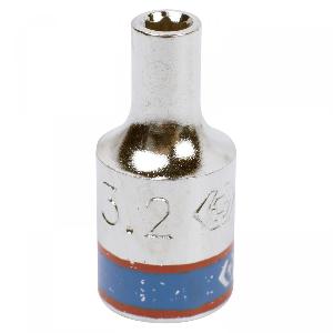 Головка KING TONY торцевая стандартная шестигранная 1/4", 3,2 мм