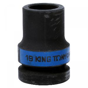 Головка KING TONY торцевая глубокая ударная четырехгранная 1", 19 мм, футорочная