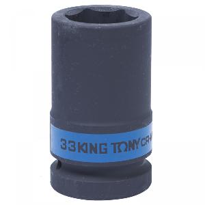 Головка King Tony торцевая ударная глубокая шестигранная 1", 33 мм