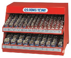 Стенд King Tony с торцевыми головками 1/2", 8-32 мм, серия 4330M, 172 предмета