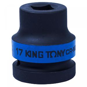 Головка KING TONY торцевая ударная четырехгранная 1", 17 мм, футорочная